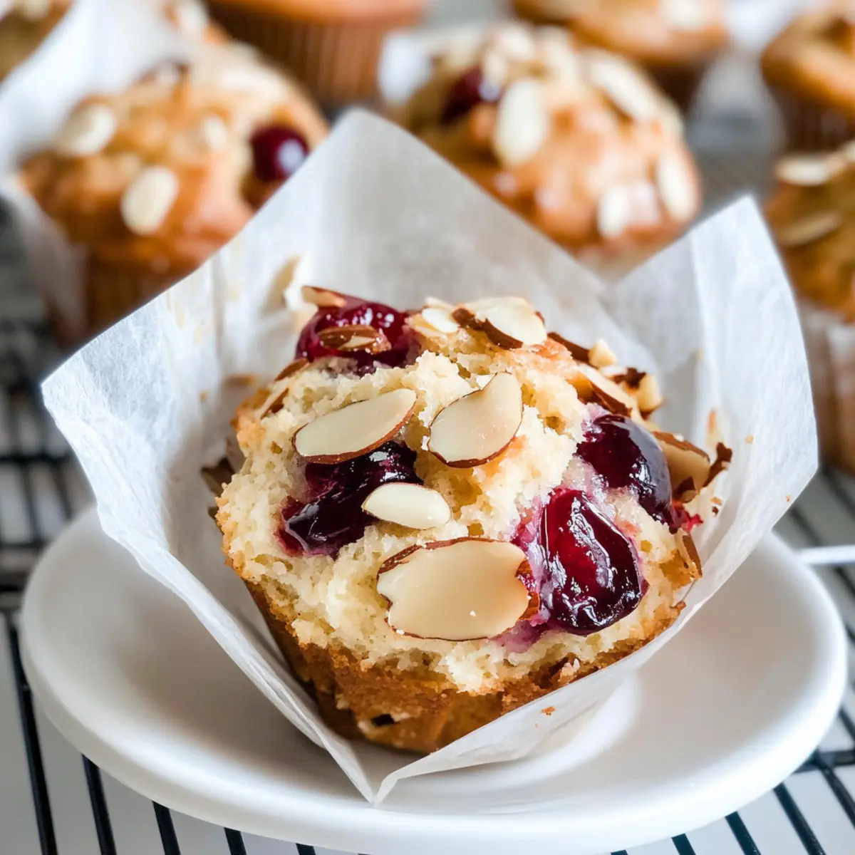 Almond Cherry Muffins