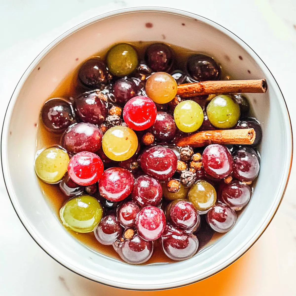 Quick Pickled Grapes