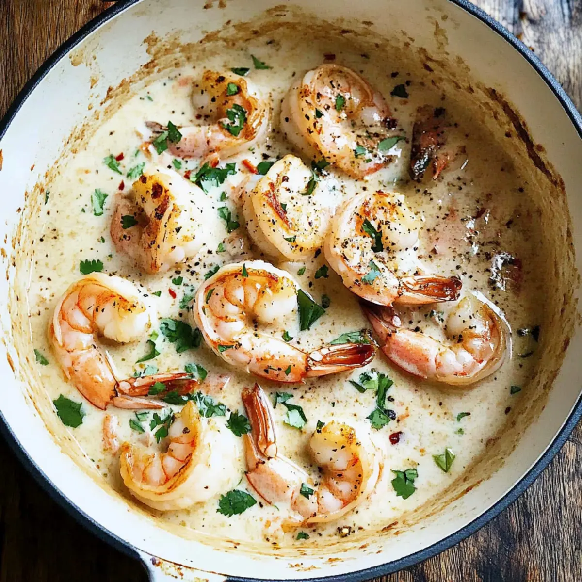 Garlic Shrimp in Coconut Milk