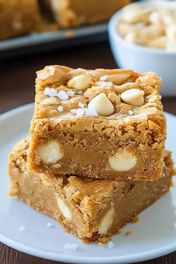 White Chocolate Peanut Butter Blondies
