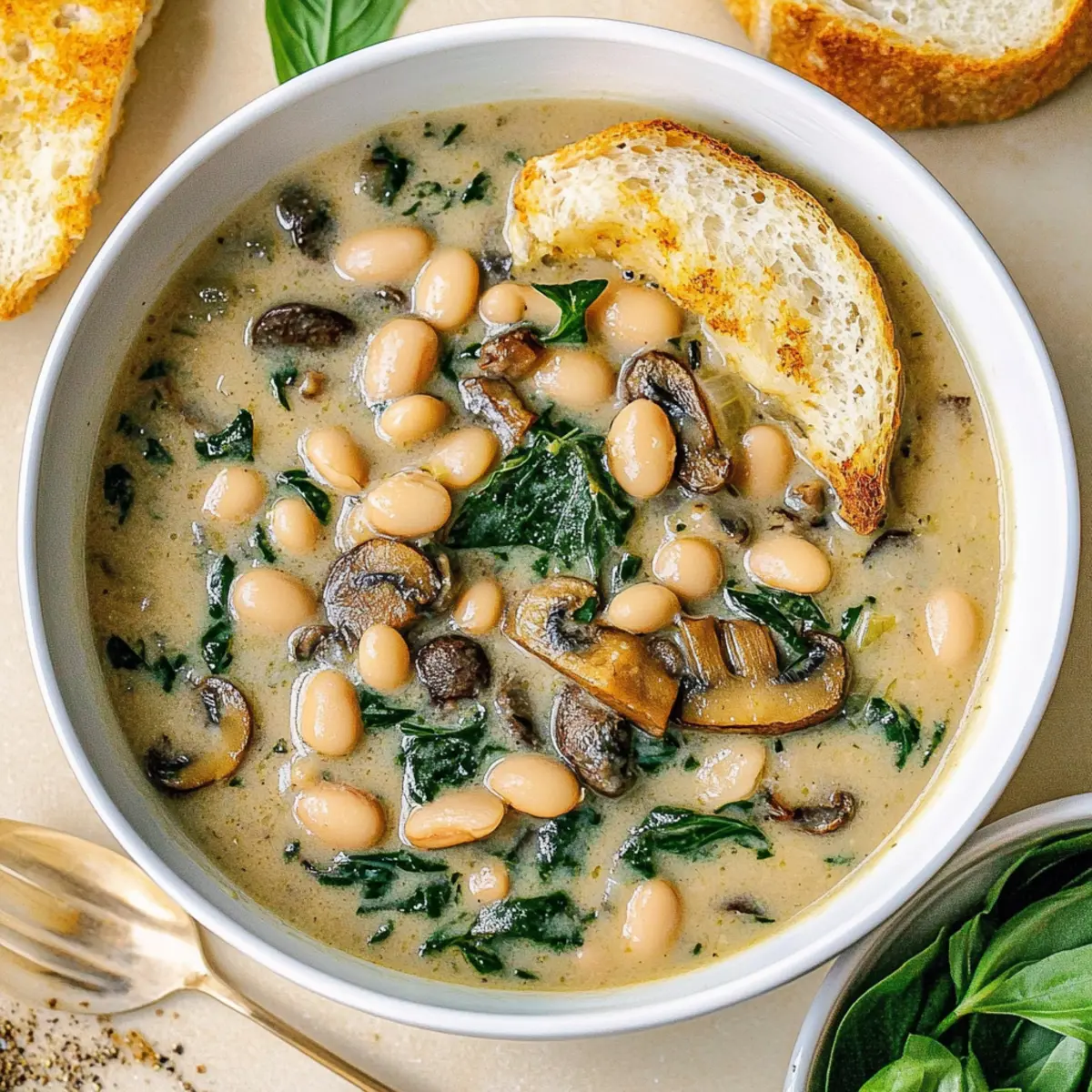 One-Pot White Bean Mushroom Stew