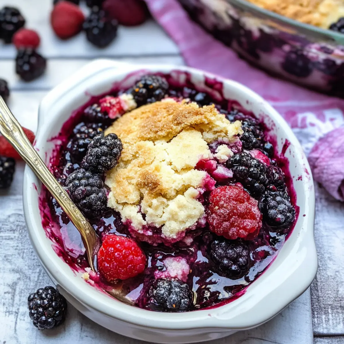 Sugar Cookie Berry Cobbler