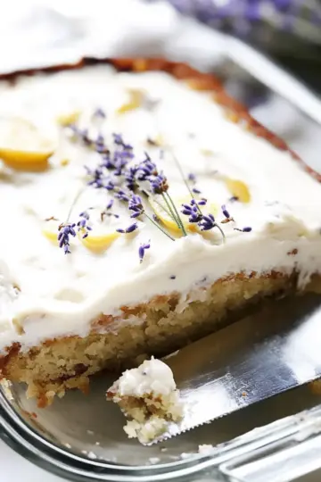 Lavender & Lemon Sheet Cake