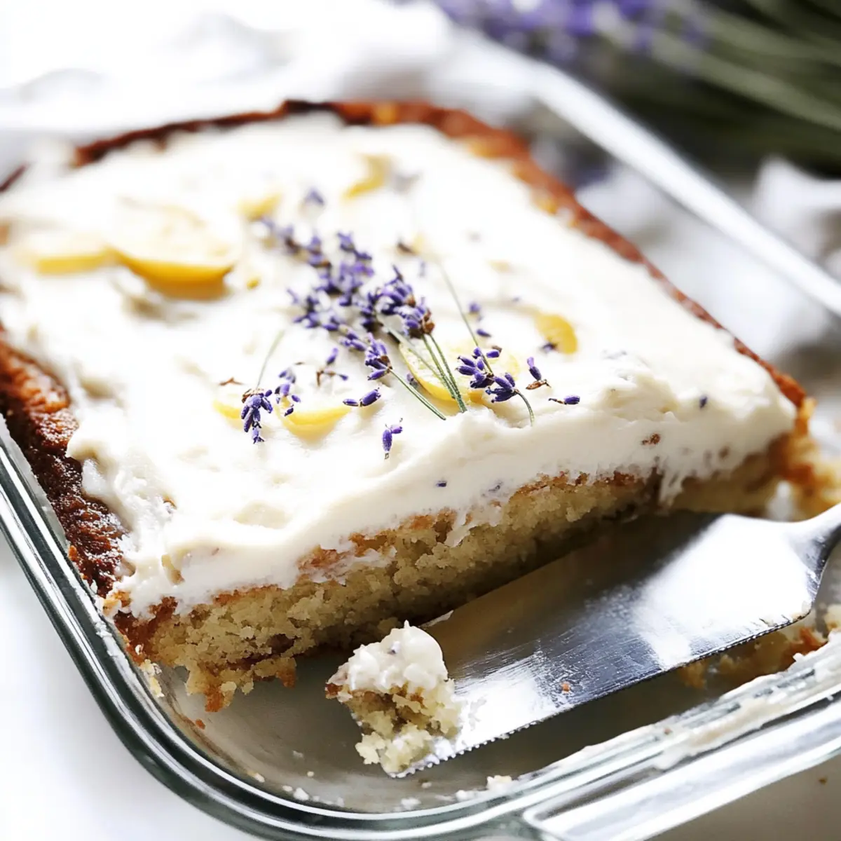 Lavender & Lemon Sheet Cake