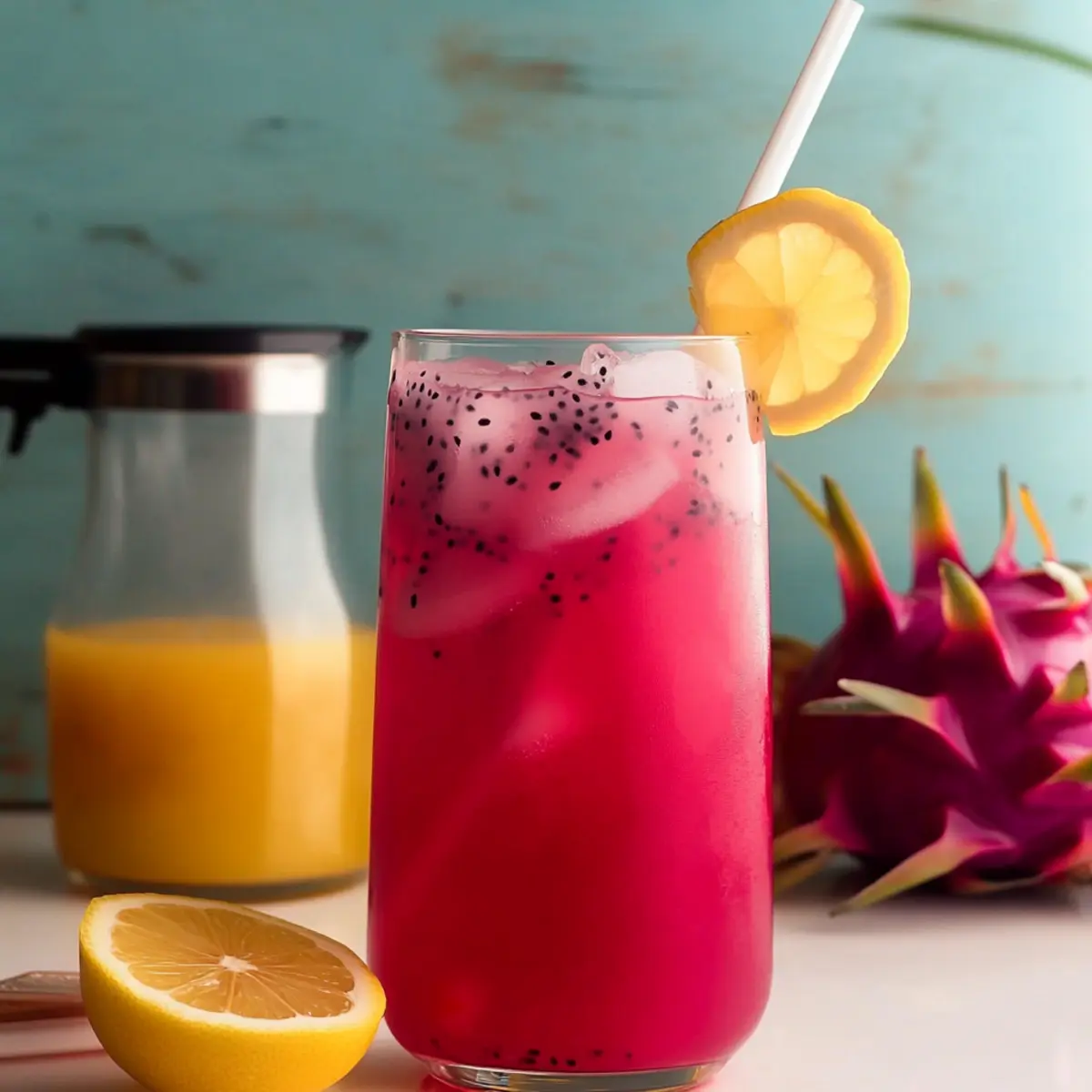Mango Dragon Fruit Lemonade
